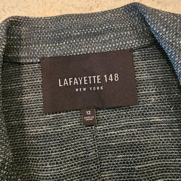 Lafayette 148 Cotton/Silk Tweed Jacket, Size 12, Very Good Condition - Picture 3 of 6